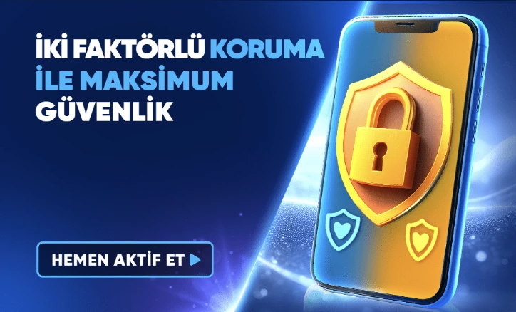 Padişahbet iki faktörlü koruma (2FA)